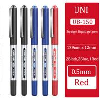 Uni Ball Gel Ink Pen Straight Liquid Ballpoint Pens Set UB-150 0.5/0.38mm Black Blue Red Ink Office School Stationery Suppplies
