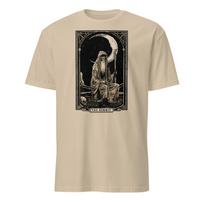 The Hermit Tarot Card Shirt Grim Reaper Gothic Horror T-Shirt Size S-3XL Gift S