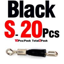 MNFT 20Pcs Swivel Snaps Carp Fishing Tackle Connector Swivels Method Feeder Fishing Line Clip Conncetors Accessories