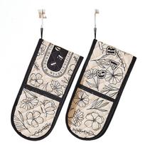 2pieces High Temperature Resistant Oven Microwave Gloves Suitable For All Hand Types Baking Tools