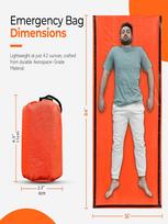 Emergency Sleeping Bag – Ultra-Light Waterproof And Insulated Bag Tent, Suitable For Hiking, Travel Packs, And Survival Kits