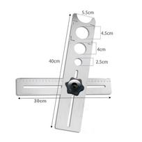 Adjustable Tile Locator To Wall Marking Position Ruler Ceramic Hole Cutter Tile Drill Marble Opener Construction Tool