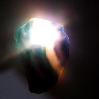 Uncut Rough Multi Color Fluorite 215.70 Ct Natural Loose Gemstone CERTIFIED 58.5 mm approx įvairiaspalvis