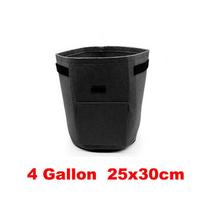 4 galonų augalų auginimo maišeliai bulvių vazonams šiltnamio daržovėms drėkinamieji vertikalūs sodo įrankiai 4 gallon juoda