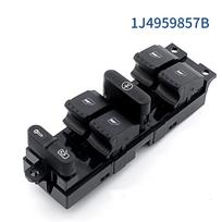 1J4959857B Skirta VW Passat Golf Jetta MK4 B5, skirta Seat Skoda 1999-2004 lango reguliatoriaus valdymo jungiklis, 9 kontaktai