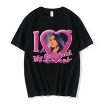 Funny I Love My Girlfriend Mitski Graphics T-Shirts Unisex's 100% Cotton Short Sleeve T Shirts Summer Harajuku Unisex Clothing Tees L