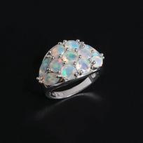 Light luxury gorgeous natural Opal Ring 925 sterling silver fine jewelry for women's anniversary & banquet & holiday gifts US RING SIZE:7# balta