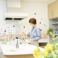 SK7052 flower skirting board, entrance bedroom corridor cabinet living room TV background decoration wall sticker