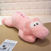 Minkštas žalias rožinis dinozauras gyvūnas minkštas pliušinis žaislas lėlė mielas krokodilas dovana mergaitės lėlės miego pagalvė minkštas kambario dekoras žaislas vaikui 80cm