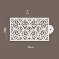 New Fondant Stencils Lace Flower Spike Sugar Sieve Mold Cake Stamp Embossing Mold Wedding Cake Stencil Edge Decor Baking Tools
