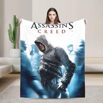 A-Assassins Game C-Creeds Warm Soft Blanket  Picnic Plush Throw Blanket Funny Couch Chair Flannel Bedspread Sofa Bed Cover 75x90cm