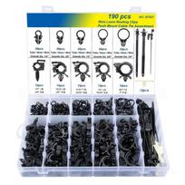 Multiple Size Reusable Nylon Cable Ties with Push in Installation for Quick Wire Organization In Office Home Setting