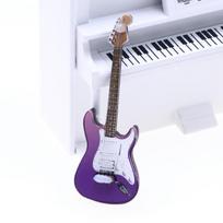Mini 1/4Pcs Simulation Electric Guitar Popular Guitar Matching Miniature Scene Props Doll House Model Accessories