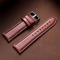 Quick Release Genuine Cowhide Leather Watchband 12/13/14/17/18/19/20/22mm Strap for Omega Black Brown Pin Buckle Wristwatch Band 12mm šviesiai ruda spalva