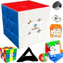 Profesjonalna Kostka 3X3 Magnetyczna Gan Monster Go + Podstawka + Algorytmy