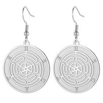 LIKGREAT Wiccan Earrings Hecate Goddess Symbol  Witchcraft Protection Earring Witch Pagan Christmas Gift Stainless Steel Jewelry