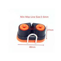 Kayak Nylon Rope Clamp with Leading Rings Boat Cleats Practical Fast Entry Cam Cleat S