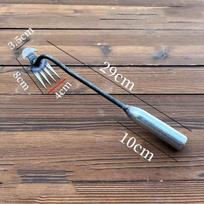 Portable Manual Hoe Weeding Puller Manual Small Hoe Gardening Tool Lawn Root Remover For Gardening Outdoor Digging Tool 30cm Iron handle