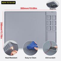 Toolour Heat Resistant Solder Pad Large Anti-static Magnetic Silicone Pad Repair Pad for Electronic Repairs Soldering Tool 6mm