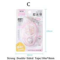 10m*8mm Strong Double Sided Adhesive Glue Tape DIY Scrapbooking Office Stationery Supplies High Viscosity Roller Tape C