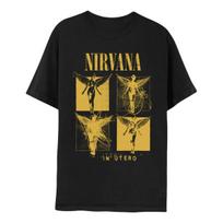 Rock Band Nirvana T-shirt Men and Women Summer Gothic Retro Clothing Fashion Casual Round Neck Short Sleeved Top Streetwear S įvairiaspalvis