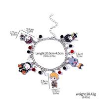 Japanese Anime Demon Slayer Kimetsu No Yaiba DIY Charm Bracelet Kamado Nezuko Men Women Pendant Cosplay Props Bracelet Jewelry