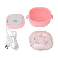 Electric Hot Wax Warmer Machine for Hair Removal 400ml Silicone Pot Liner Wax Heater 100W US Plug 110?120V Pink