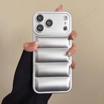 Down Jacket Phone Case For For Iphone 16E 17E 1 14 11 12 13 16 17 Pro Max Air 14 1 16 Plus Silicone Shockproof Protector Cover For iPhone 16Plus