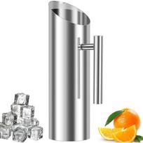Stainless Steel Water Pitcher Jug 2l Copper Water Pitcher carafe with Handle & Ice Guard Cold Drinking Pitcher Rustproof Pitcher Container for Milk K