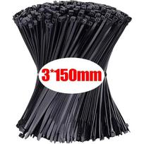Nylon Cable Ties Adjustable Self-locking Cord Ties Straps Fastening Loop Reusable Plastic Wire Ties For Home Office (as the picture,100pcs)