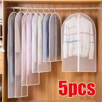 Dust Proof Garment Protector Cover Bag Fully Enclosed Clothes Cover with Zipper Clothes Bags Hanging Durable Clothes Storage Bag 60x 100cm balta