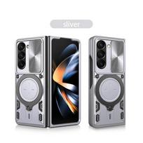 For Samsung Galaxy Z Fold 7 Case Stand Holder Slide Lens Protection Shockproof Heavy Duty Armor Cover for Samsung Z Fold7 6  4 Galaxy Z Fold5