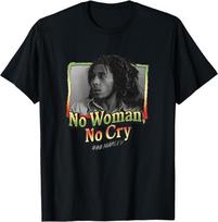Bob Marley No Woman No Cry Ringer T-Shirt No Woman No Cry Shirt Gift For Fans Unisex T-Shirt S įvairiaspalvis