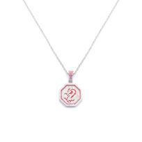 Anime Jackie Chan Adventures Necklace Chinese Zodiac Talisman Rhinestone Pendant Necklace For Women Men Fans Charms Jewelry Gift