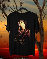 Naujas Įkvėptas Amy Winehouse Parašo Dovana Draugui Juodi Marškinėliai Unisex T-Shirt S įvairiaspalvis