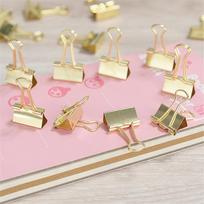 30pcs gold metal Paper Clamps Paper Binder Clip Office Clips Mini Binder Clips for Office Home School Business 10pcs