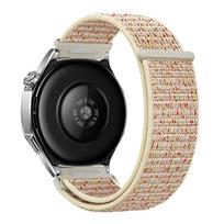 18mm 20mm 22mm Quick release Nylon Strap for Huawei Watch 5/GT6/5/4 Pro Sports Wristband for Garmin Venu 4/3 45mm 41mm Amazfit Active Max/3/2 18mm smėlis/raudona