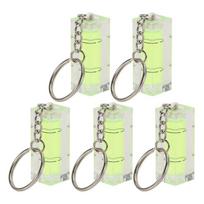 5 Pcs Durable Mini Spirit Level Pocket-Sized Precision Tool Bubble Level Green Hanging Level Woodworking