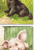 2pcs 5D DIY Full Round Drill Diamond Painting Dog Cats Pig Kit Decor 30x40cm China Mainland