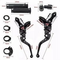 QE-Motorcycle Hydraulic Clutch Kit Brake Levers Master Cylinder Reservoir With Grip Brake Hose For Motocross Vento Pulsar
