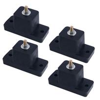Air Conditioner Rubber Vibration Mounting Bracket Shock Absorbing Anti-Vibration Isolator Pads 4Pack juoda
