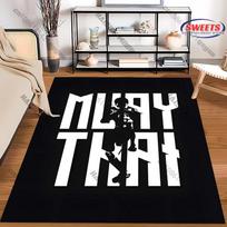 Muay Thai Symbol theme printed Rug for Gym Decor carpet for home sofa bedroom, gift mat 40cm x 60cm