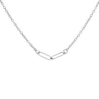 Lucktune Minimalist Paperclip Link Chain Stainless Steel Women's Necklace Fashion Gold Color Jewelry Party Birthday Gifts New 45-50cm
