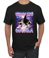 Orcalero Orcala Brainrot Funny Orca in Sneakers Men's T- Shirt M