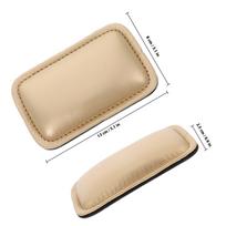 Mousepad Wrist Rest PU Soft Cushion Non Slip Base Ergonomic Wrist Pillow for Office Gaming Mouse Hand Support Ergonomic Mousepad auksinė