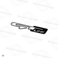 GT Line Badge Auto Interior Metal Logo Emblem Car Steering Wheel Sticker For Kia Sorento Ceed Picanto Stinger Stonic K3 K7 K5 K9