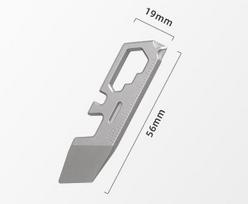 Multifunctional Titanium Alloy Crowbar Bottle Opener Screwdriver Hexagon Wrench EDC Outdoor Tools Multifunction Camping Gear