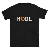 Bitcoin HODL T- Shirt distressed crypto trader investor trading tee S