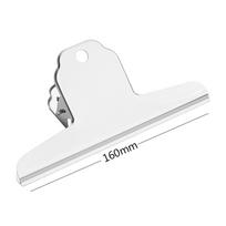 Large Clips 6.3 Inch Metal Binder Paper Clip Silver Metal File Money Binder Clamps Clip Stainless Steel Bull Paper Clips sidabras