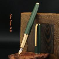 JINHAO 95 Metal Fountain Pen Fine Nib Retro Design Metal Material Elegant Clip Writing Office School Supplies Stationery PK 9019 (as the picture,EF)